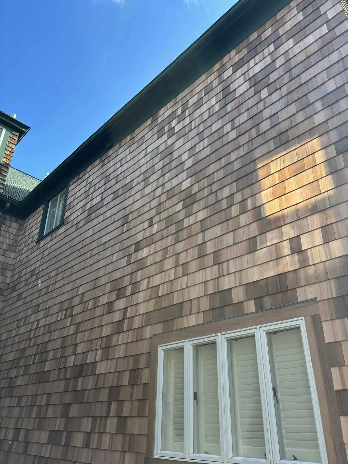 Siding work in progress in Woonsocket, Rhode Island
