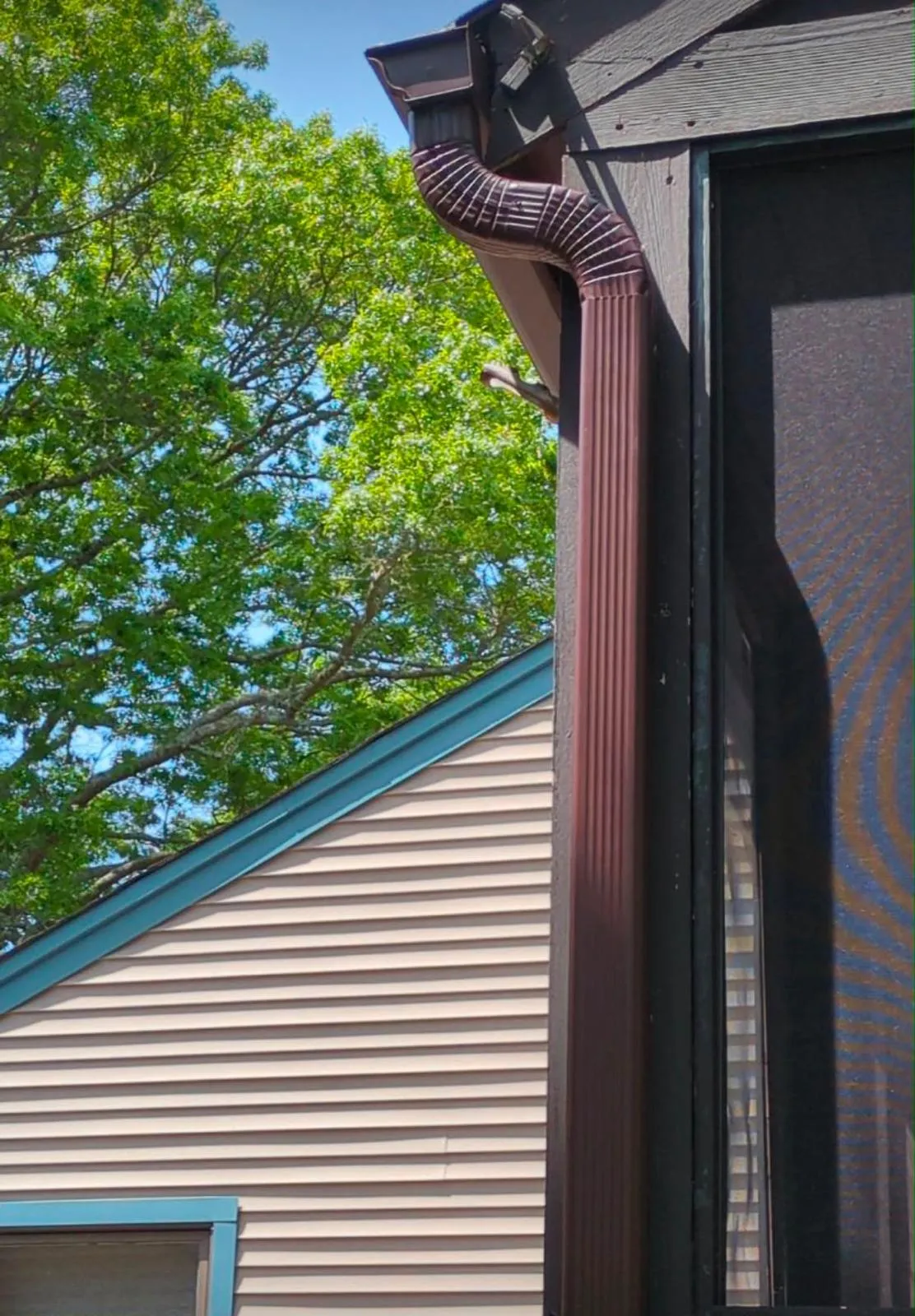 New gutter installation on a Rhode Island home