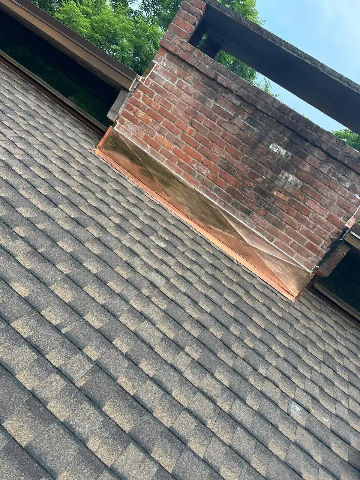 Shingle roof replacement on a home in Cranston, RI